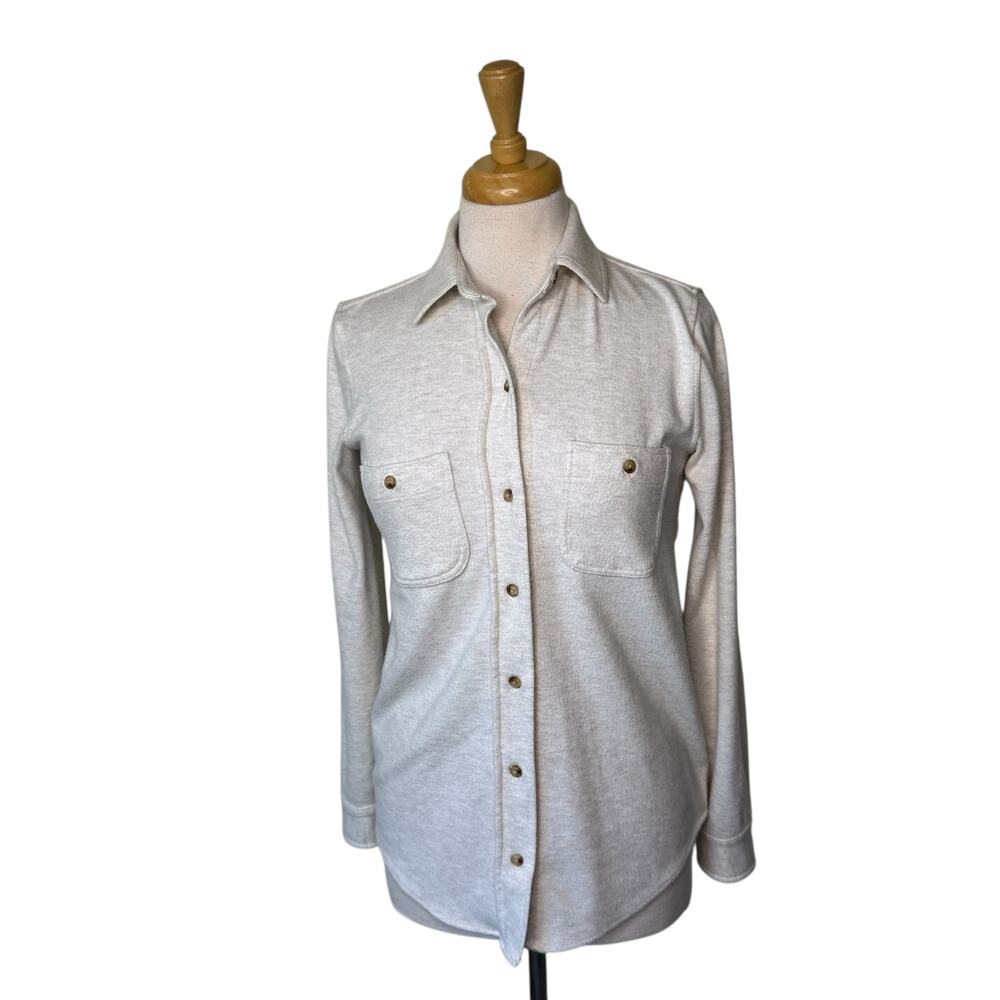 FAHERTY Legend Sweater Shirt Off White Size XS